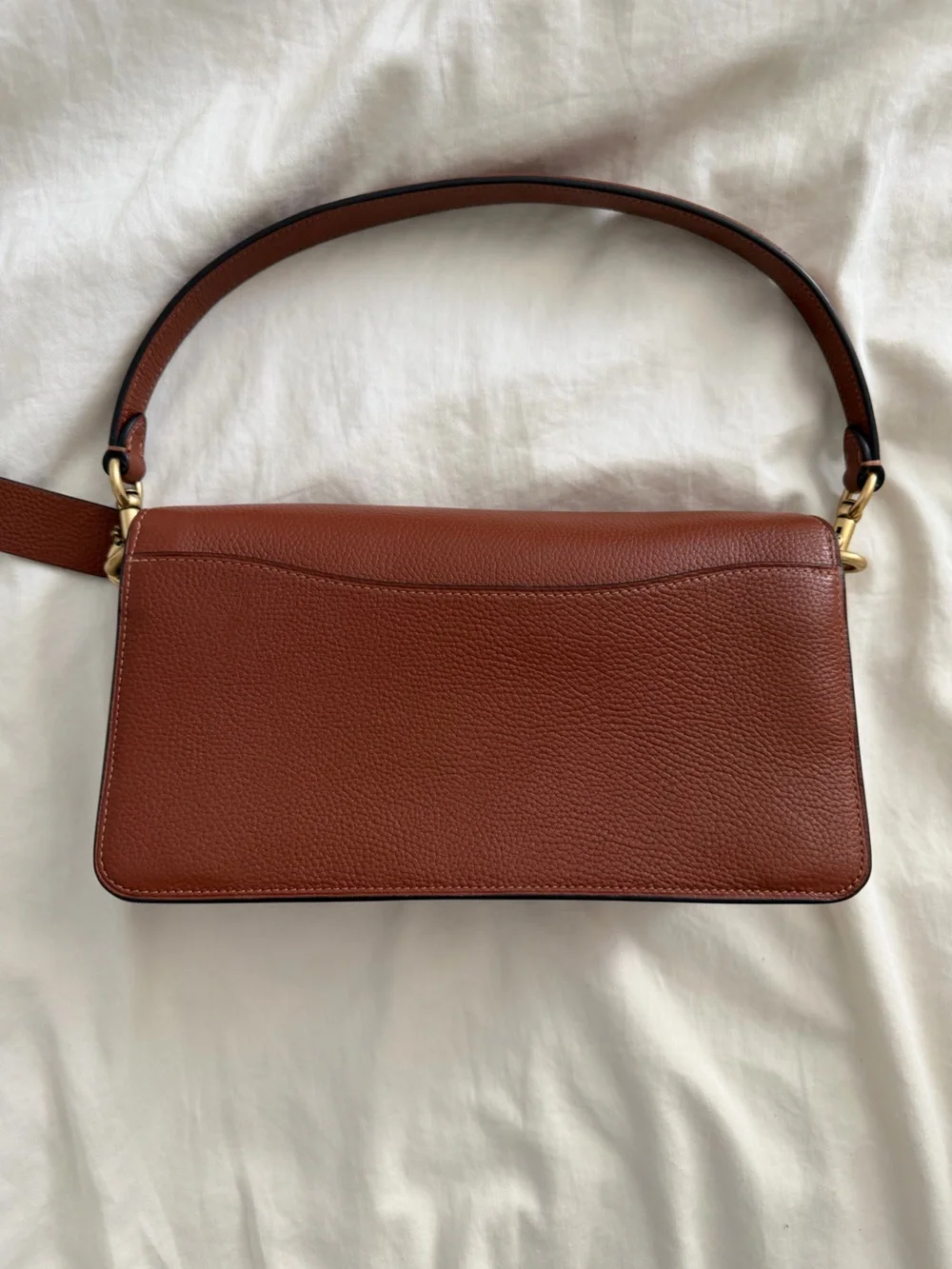 Authentic coach tabby brass/pecan shoulder bag